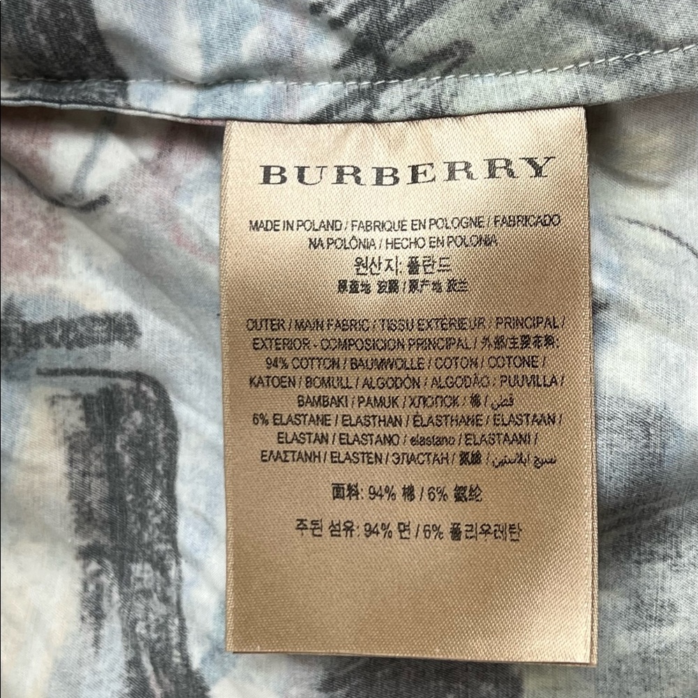 Burberry Lobelia Multicolored Bow Blouse Top Shirt - Picture 11 of 12